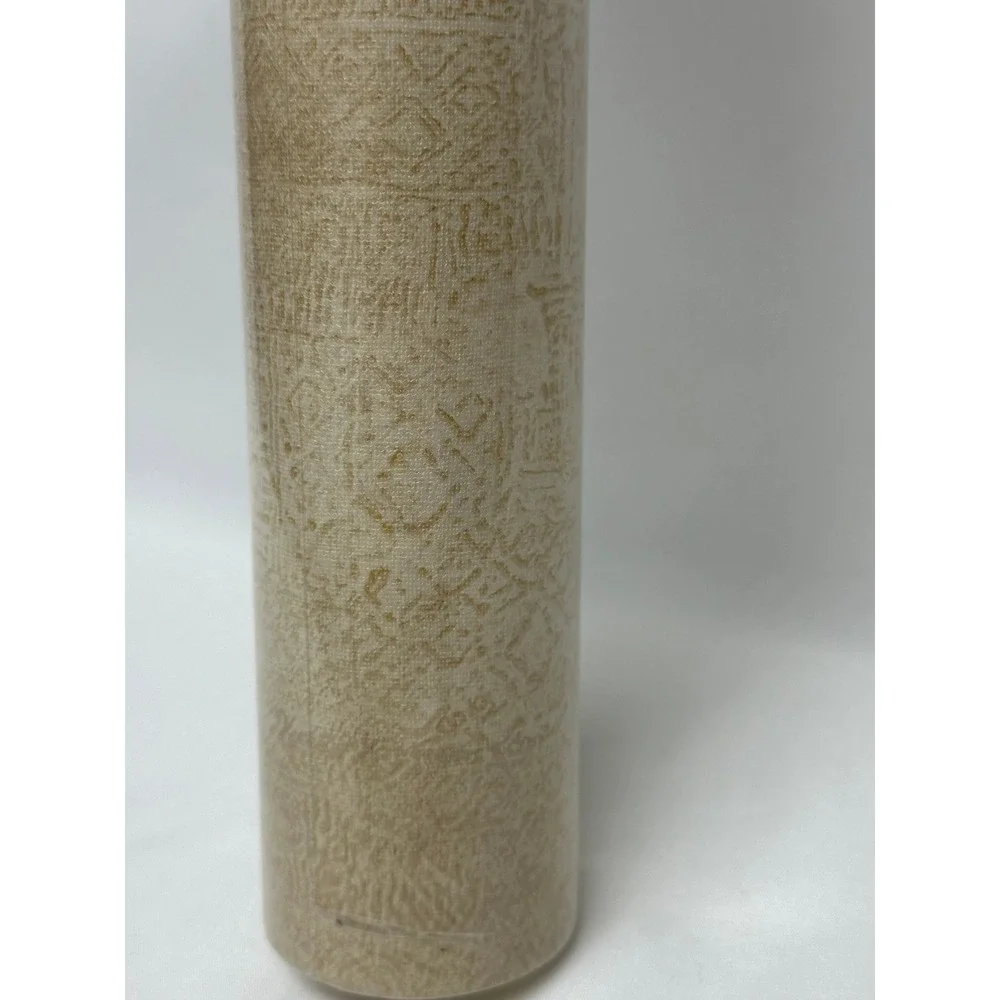 WARNER SOLID VINYL WALLPAPER LAB5161‎ GOLD TEXTURE PREPASTED PEELABLE SCRUBABLE